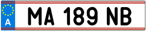 Trailer License Plate